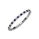 3 - Joyce 1.50 mm Blue Sapphire and Lab Grown Diamond Eternity Band 