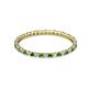 2 - Joyce 1.50 mm Green Garnet and Lab Grown Diamond Eternity Band 