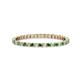 1 - Joyce 1.50 mm Green Garnet and Lab Grown Diamond Eternity Band 