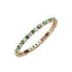 3 - Joyce 1.50 mm Green Garnet and Lab Grown Diamond Eternity Band 