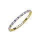 3 - Joyce 1.50 mm Tanzanite and Lab Grown Diamond Eternity Band 