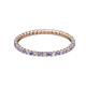 2 - Joyce 1.50 mm Tanzanite and Lab Grown Diamond Eternity Band 