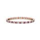 1 - Joyce 1.50 mm Pink Tourmaline and Lab Grown Diamond Eternity Band 