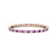 1 - Joyce 1.50 mm Amethyst and Lab Grown Diamond Eternity Band 