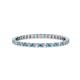 1 - Joyce 1.50 mm Blue Topaz and Lab Grown Diamond Eternity Band 