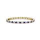 1 - Joyce 1.50 mm Iolite and Lab Grown Diamond Eternity Band 