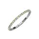 3 - Joyce 1.50 mm Peridot and Lab Grown Diamond Eternity Band 
