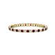 1 - Joyce 1.50 mm Red Garnet and Lab Grown Diamond Eternity Band 