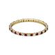 2 - Joyce 1.50 mm Red Garnet and Lab Grown Diamond Eternity Band 