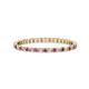 1 - Joyce 1.50 mm Rhodolite Garnet and Lab Grown Diamond Eternity Band 