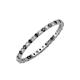 3 - Joyce 1.50 mm Black and White Lab Grown Diamond Eternity Band 
