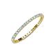 3 - Joyce 1.50 mm Aquamarine and Lab Grown Diamond Eternity Band 