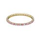 2 - Joyce 1.50 mm Pink Sapphire and Lab Grown Diamond Eternity Band 
