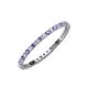 3 - Joyce 1.50 mm Tanzanite and Lab Grown Diamond Eternity Band 