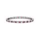 1 - Joyce 1.50 mm Pink Tourmaline and Lab Grown Diamond Eternity Band 