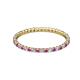 2 - Joyce 1.50 mm Amethyst and Lab Grown Diamond Eternity Band 
