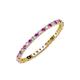 3 - Joyce 1.50 mm Amethyst and Lab Grown Diamond Eternity Band 