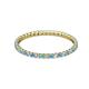2 - Joyce 1.50 mm Blue Topaz and Lab Grown Diamond Eternity Band 