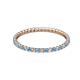 2 - Joyce 1.50 mm Blue Topaz and Lab Grown Diamond Eternity Band 