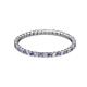 2 - Joyce 1.50 mm Iolite and Lab Grown Diamond Eternity Band 