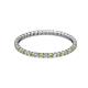 2 - Joyce 1.50 mm Peridot and Lab Grown Diamond Eternity Band 
