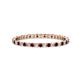 1 - Joyce 1.50 mm Red Garnet and Lab Grown Diamond Eternity Band 