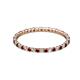 2 - Joyce 1.50 mm Red Garnet and Lab Grown Diamond Eternity Band 