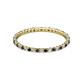2 - Joyce 1.50 mm Black and White Lab Grown Diamond Eternity Band 