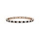 1 - Joyce 1.50 mm Black and White Lab Grown Diamond Eternity Band 