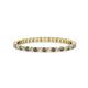 1 - Joyce 1.50 mm Smoky Quartz and Lab Grown Diamond Eternity Band 