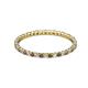 2 - Joyce 1.50 mm Smoky Quartz and Lab Grown Diamond Eternity Band 