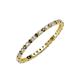 3 - Joyce 1.50 mm Smoky Quartz and Lab Grown Diamond Eternity Band 