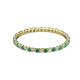 2 - Joyce 1.50 mm Emerald and Lab Grown Diamond Eternity Band 