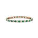 1 - Joyce 1.50 mm Emerald and Lab Grown Diamond Eternity Band 
