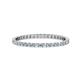 1 - Joyce 1.50 mm Aquamarine and Lab Grown Diamond Eternity Band 