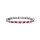 1 - Joyce 1.50 mm Ruby and Lab Grown Diamond Eternity Band 