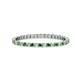 1 - Joyce 1.50 mm Green Garnet and Lab Grown Diamond Eternity Band 