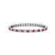 1 - Joyce 1.50 mm Rhodolite Garnet and Lab Grown Diamond Eternity Band 