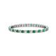1 - Joyce 1.50 mm Emerald and Lab Grown Diamond Eternity Band 