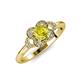 4 - Kyra Signature Yellow and White Diamond Engagement Ring 