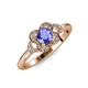 4 - Kyra Signature Tanzanite and Diamond Engagement Ring 