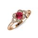 4 - Kyra Signature Ruby and Diamond Engagement Ring 