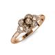 4 - Kyra Signature Smoky Quartz and Diamond Engagement Ring 