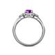 5 - Kyra Signature Amethyst and Diamond Engagement Ring 