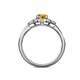 5 - Kyra Signature Citrine and Diamond Engagement Ring 