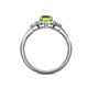 5 - Kyra Signature Peridot and Diamond Engagement Ring 