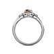 5 - Kyra Signature Smoky Quartz and Diamond Engagement Ring 