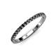4 - Lara 2.00 mm Black Diamond Eternity Band 