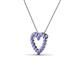 3 - Zayna Tanzanite Heart Pendant 