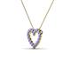 3 - Zayna Tanzanite Heart Pendant 